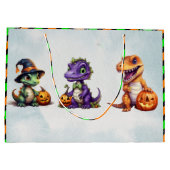 Halloween Dinosaur Dino-Mash-Party Große Geschenktüte (Rückseite)