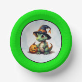 Halloween Dinosaur Dino-Mash-Party Pappteller (Vorderseite)