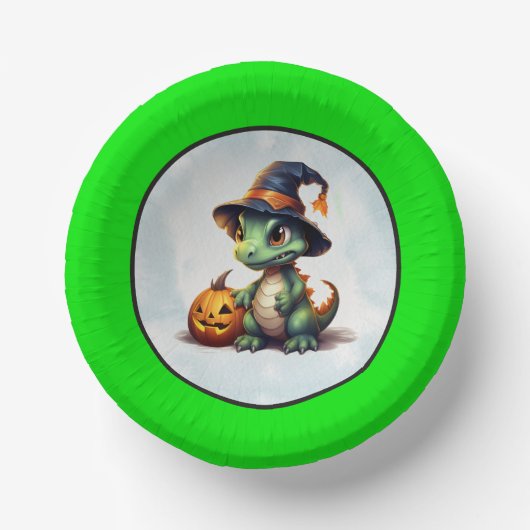Halloween Dinosaur Dino-Mash-Party Pappteller (Vorderseite)