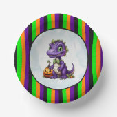 Halloween Dinosaur Dino-Mash-Party Pappteller (Vorderseite)