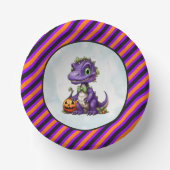 Halloween Dinosaur Dino-Mash-Party Pappteller (Vorderseite)