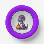 Halloween Dinosaur Dino-Mash-Party Pappteller (Vorderseite)