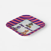 Halloween Dinosaur Dino-Mash-Party Pappteller (Gewinkelt)