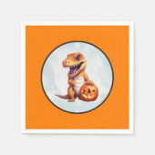 Halloween Dinosaur Dino-Mash-Party Serviette (Vorderseite)