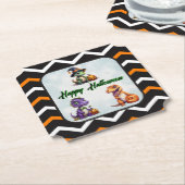 Halloween Dinosaur Dino-Mash-Party Untersetzer (angewinkelt)