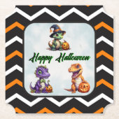 Halloween Dinosaur Dino-Mash-Party Untersetzer (Vorderseite)