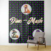 Halloween Dinosaur Dino-Mash-Party Wandteppich (Beispiel)