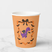 Halloween Dinosaur Pappbecher (Vorderseite)