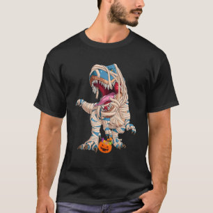 Halloween Dinosaur Rex Mummy Pumpkin Boys Kids D T-Shirt