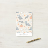 Halloween Dinosaur Skeletons Bats Pumpkin Personal Post-it Klebezettel (Auf Schreibtisch)