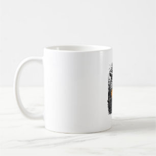 Halloween-Dinosaur-Skelett-Kürbis-Vintage-Shirt Kaffeetasse