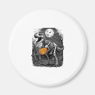 Halloween-Dinosaur-Skelett-Kürbis-Vintage-Shirt  Magnet