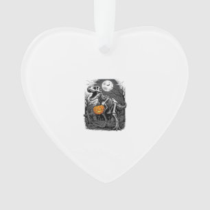 Halloween-Dinosaur-Skelett-Kürbis-Vintage-Shirt  Ornament