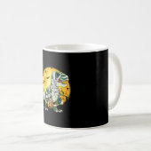 Halloween Dinosaur T rex Mummy Pumpkin Kaffeetasse (VorderseiteRechts)
