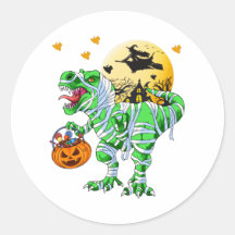 Halloween Dinosaur T Rex Mummy Pumpkin