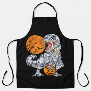 Halloween Dinosaur T rex Mummy Pumpkin Schürze