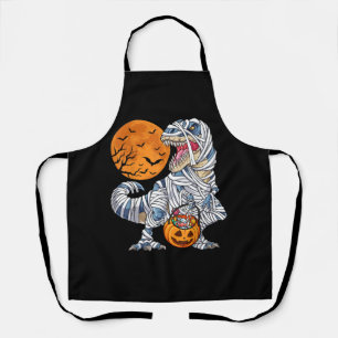 Halloween Dinosaur T rex Mummy Pumpkin Schürze