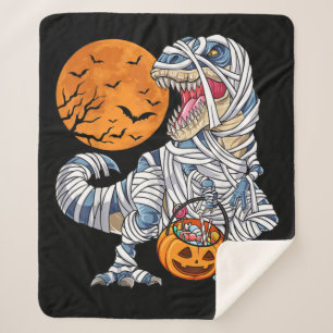 Halloween Dinosaur T rex Mummy Pumpkin Sherpadecke