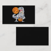 Halloween Dinosaur T rex Mummy Pumpkin Visitenkarte (Vorne/Hinten)
