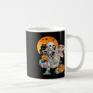 Halloween Dinosaur T Rex Skeleton Beängstigend Boy Kaffeetasse