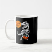 Halloween Dinosaur T Rex Skeleton Beängstigend Boy Kaffeetasse (Links)