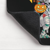 Halloween Dinosaur T Rex Skeleton Beängstigend Boy Mousepad (Ecke)