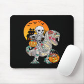 Halloween Dinosaur T Rex Skeleton Beängstigend Boy Mousepad (Mit Mouse)