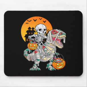 Halloween Dinosaur T Rex Skeleton Beängstigend Boy Mousepad
