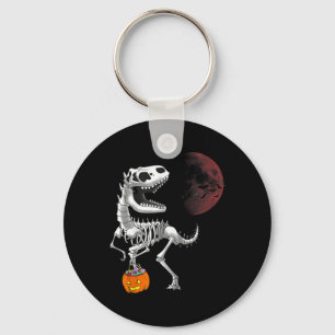 Halloween Dinosaur T Rex Skelett Grusel Jungen Kin Schlüsselanhänger