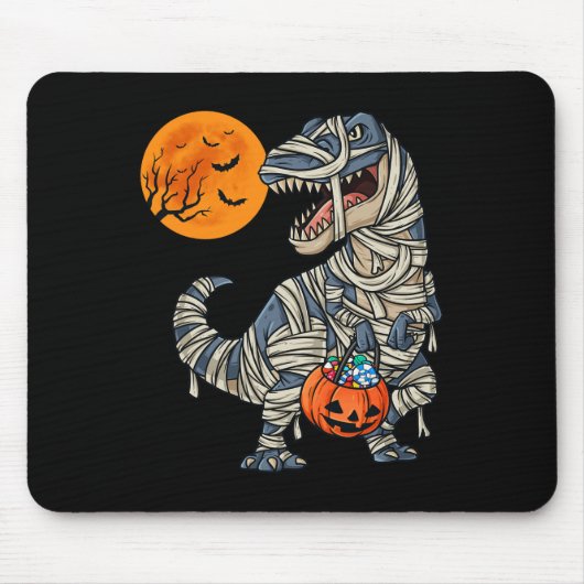 Halloween Dinosaurier Mummy T Rex Beängstigend Boy Mousepad (Vorne)
