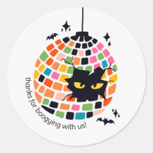 Halloween Disco Ball Danke, dass du Sticker geword