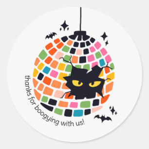 Halloween Disco Ball Danke, dass du Sticker geword