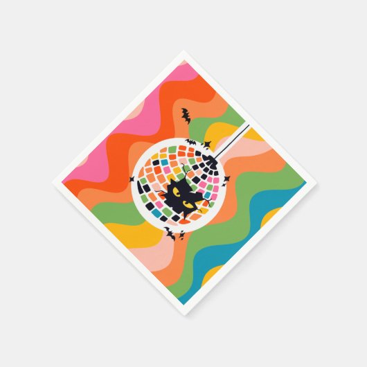 Halloween Disco Ball Paper Napkin Serviette (Ecke)