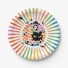 Halloween Disco Ball Paper Plate Pappteller