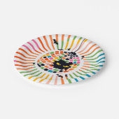 Halloween Disco Ball Paper Plate Pappteller (Schrägansicht)
