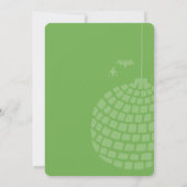 Halloween Disco Ball Party Einladung (Rückseite)