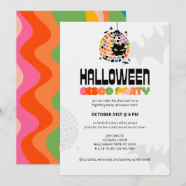 Halloween Disco Ball Party Einladung