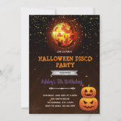 Halloween Disco Dankeskarte (Vorderseite)