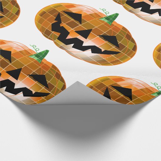 halloween disco Spiegelkugel Geschenkpapier (Ecke)