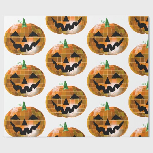 halloween disco Spiegelkugel Geschenkpapier (Flach)