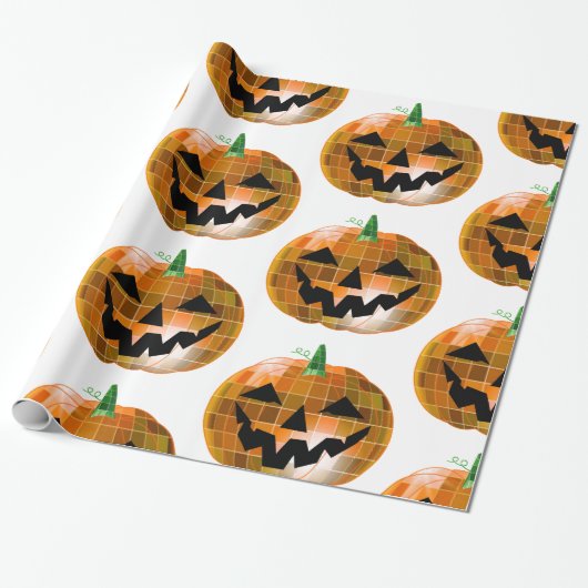 halloween disco Spiegelkugel Geschenkpapier (Ungerollt)
