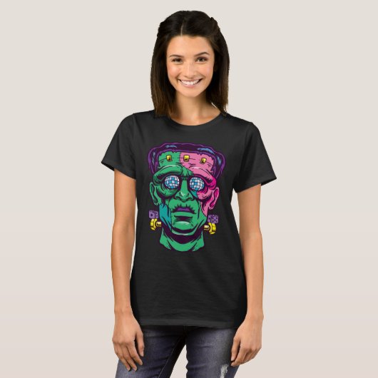 Halloween Disco Zombie T-Shirt (Vorne ganz)