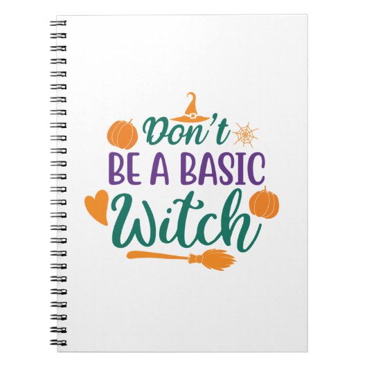 Halloween do not be a basic witch notizblock (Vorderseite)
