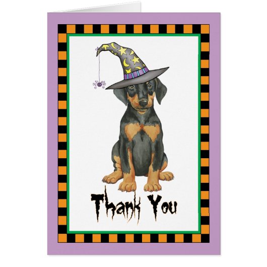Halloween Doberman Danke (Vorne)
