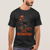 Halloween Doberman Kostüm für Männer Frauen glückl T-Shirt (Vorderseite)