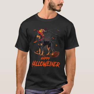 Halloween Doberman Kostüm für Männer Frauen glückl T-Shirt