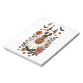 Halloween Dobermann Pinscher Blumen Notizblock (Rotiert)
