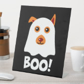 Halloween Dog Boo Sockelschild (In Situ)