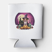 Halloween Dog Fall Lovers Dosenkühler (Vorderseite)