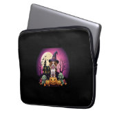 Halloween Dog Fall Lovers Laptopschutzhülle (Vorderseite Links)